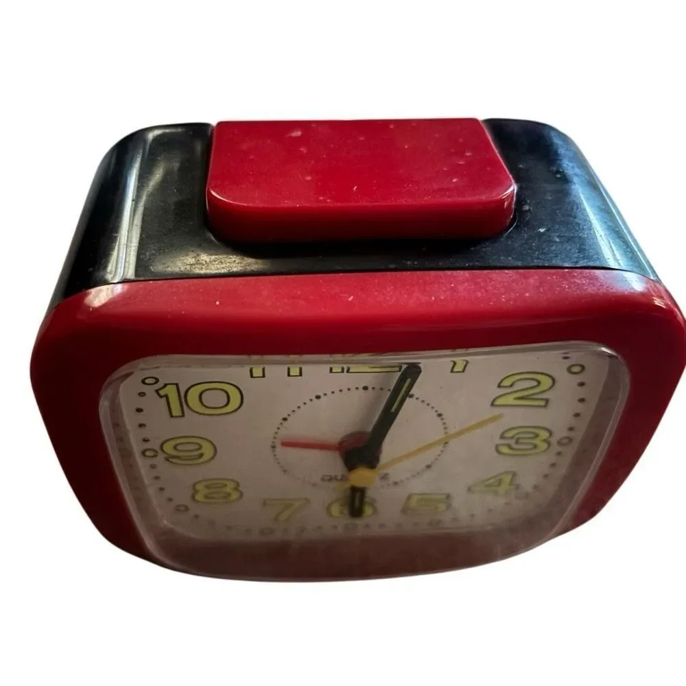 MCM Glow In The Dark Numbers Quartz Alarm Clock